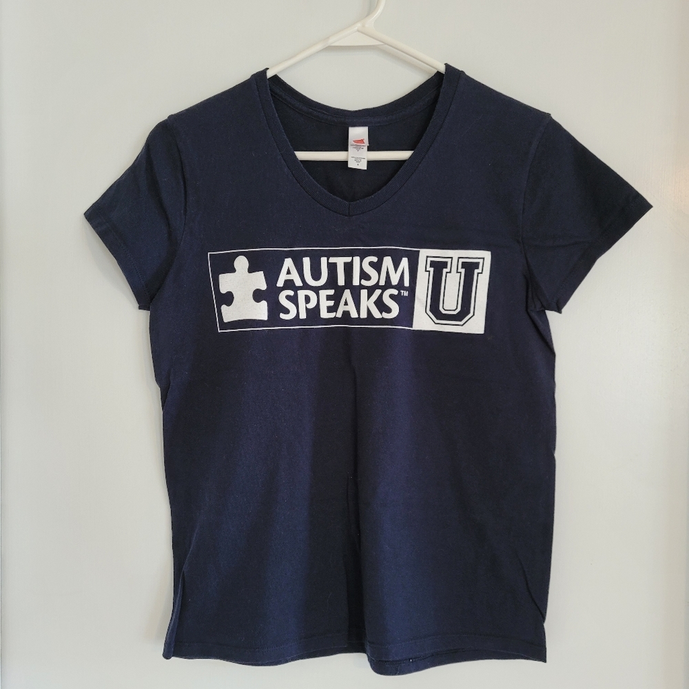 women's small Autism Speaks tee